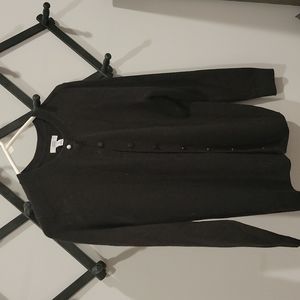 Women's Croft and Barrow cardigan black size petite small